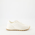 Immagine delle sneakers bianche New Rush di AMI PARIS per unisex - Stagione Primavera-Estate 2025 - Vista laterale destra