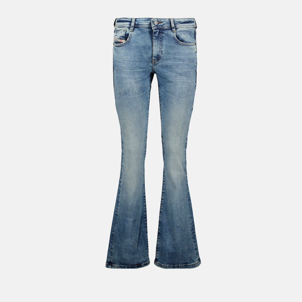 flared jeans, denim, bootcut, Diesel, low-rise jeans