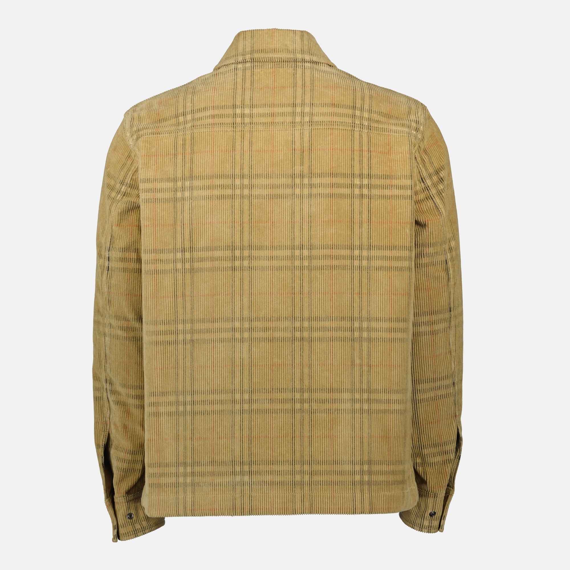 Burberry jacket, corduroy jacket, check pattern jacket, men's outerwear, Autumn-Winter collection