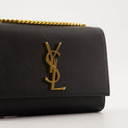 Immagine di Le Sac Kate Small Nero e Oro di Saint Laurent per Donne - Stagione Autunno-Inverno 2025 - Vista Dettaglio 1