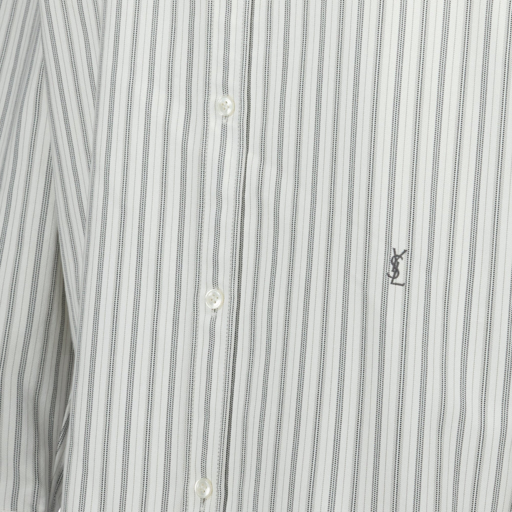 Saint Laurent shirt, striped shirt, cotton shirt, elegant shirt, Spring Summer collection