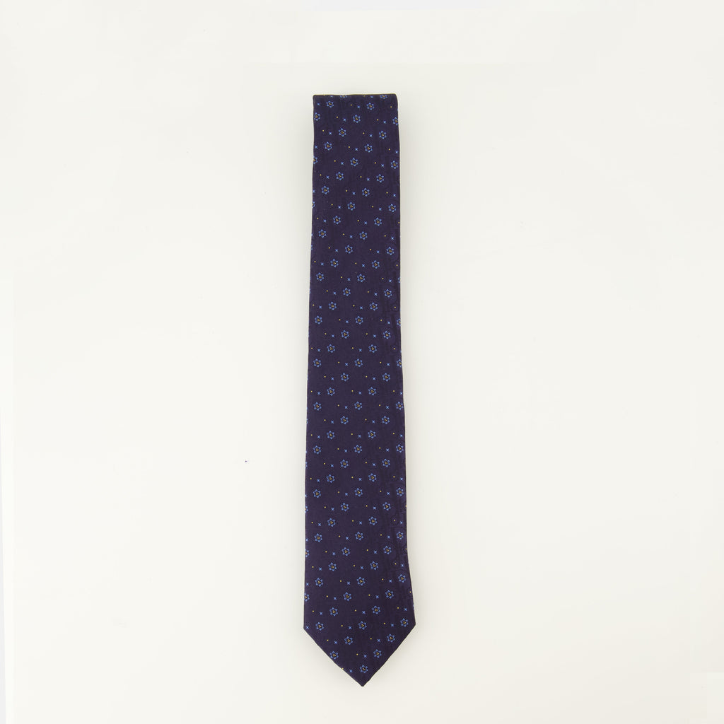 Dior tie, Oblique Revival tie, navy silk tie, designer accessories, luxury ties