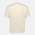 Imagen de camiseta con bolsillo de denim blanco de Moncler Grenoble para hombres - Temporada Primavera-Verano 2026 - Vista trasera