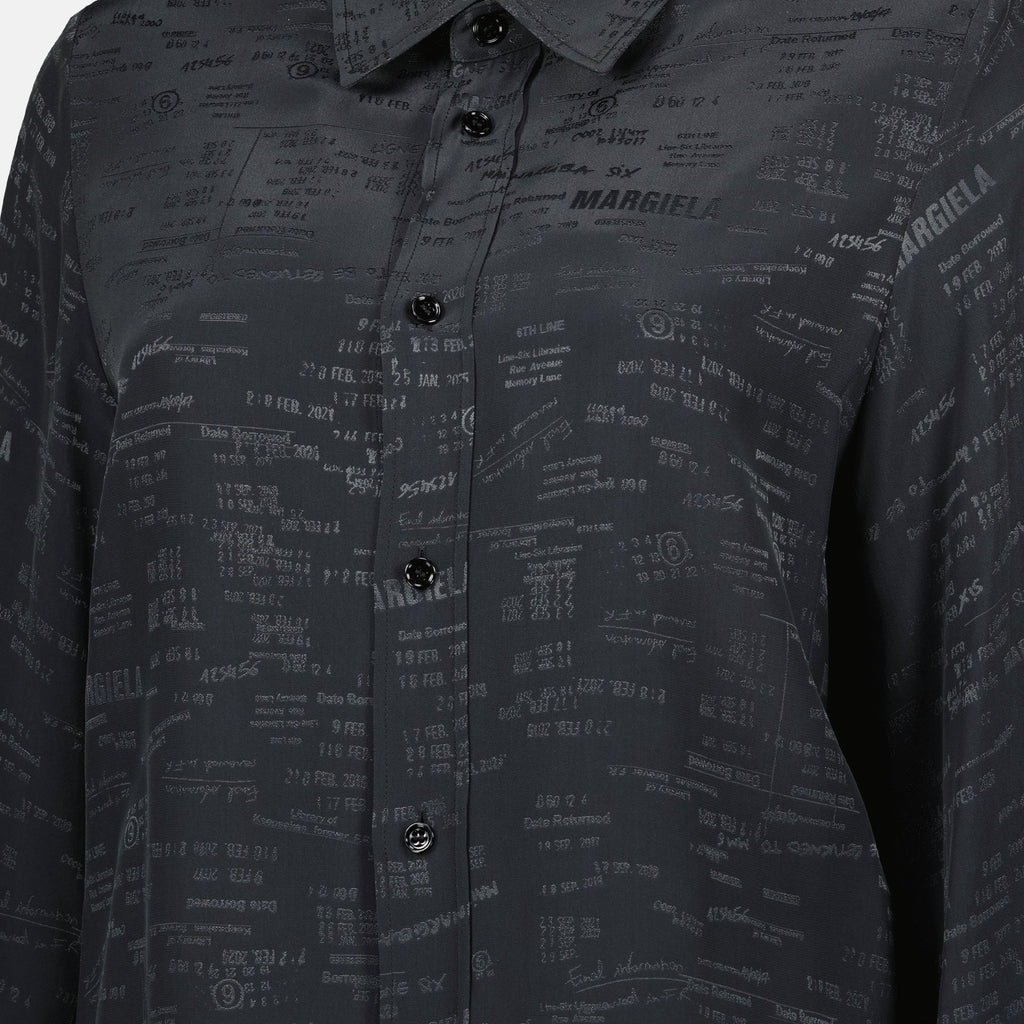 Mm6によるジャカードパターンシャツの画像 - 女性用 - シーズン春夏2026 - 詳細ビュー1