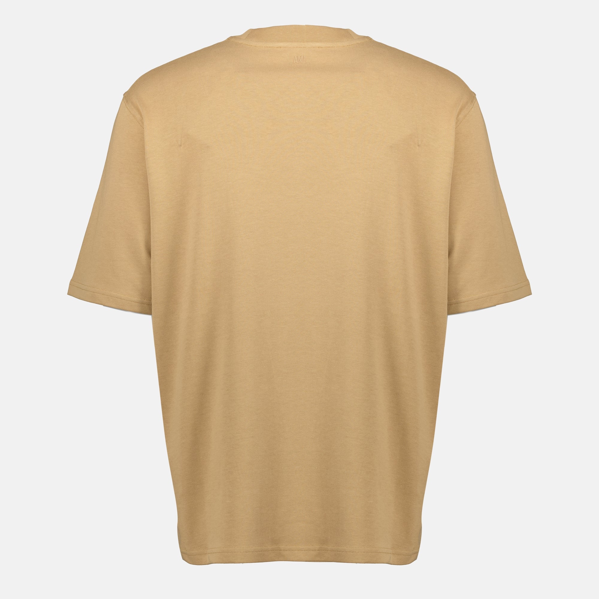 Ami Paris T-shirt, cotton T-shirt, brown T-shirt, oversized fit, casual wear