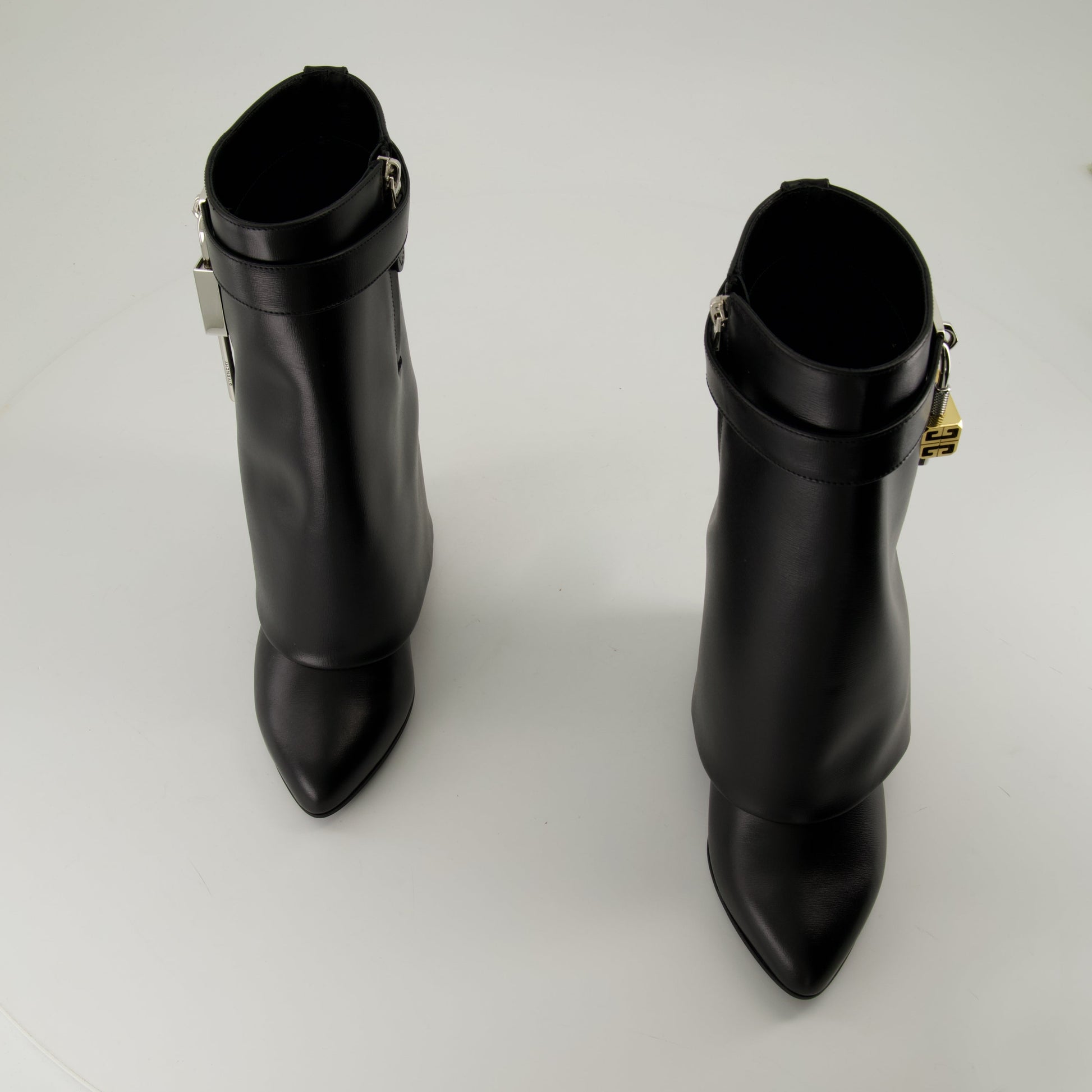 Shark Lock Boots, Leather Ankle Boots, Givenchy Footwear, Wedge Heel Boots, Luxury Fashion Boots