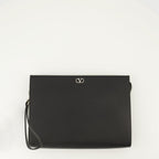 Bild des VLogo Pouch von Valentino Garavani für Herren - Saison Herbst-Winter 2025 - Vorderansicht