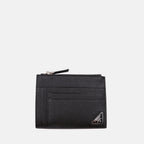 Prada card holder, Saffiano leather wallet, black card holder, men's accessories, minimalist wallet
