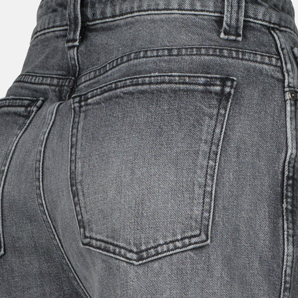 Imagen de Jean Delina en denim gris de Khaite para mujeres - Temporada Primavera-Verano 2026 - Vista de detalle del producto 3