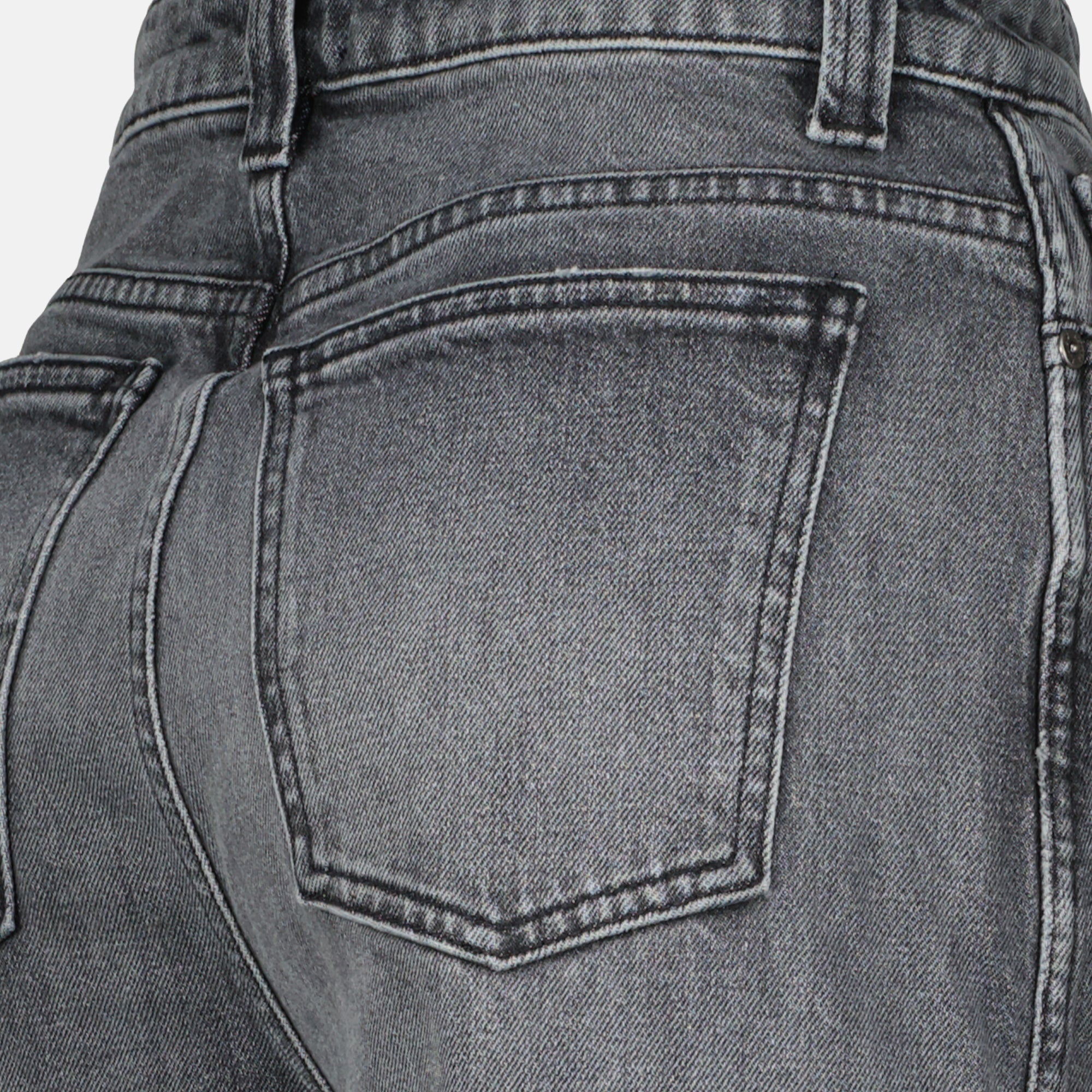 Imagen de Jean Delina en denim gris de Khaite para mujeres - Temporada Primavera-Verano 2026 - Vista de detalle del producto 3