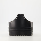 black leather belt, corset belt, Iro belt, women's accessories, stylish belt