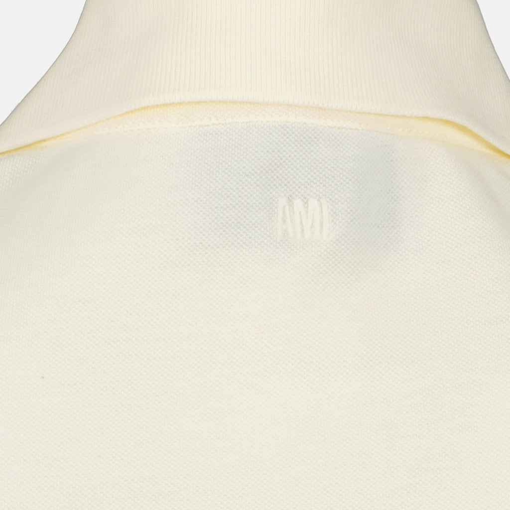 Imagen del Polo Ami de Coeur Tissé Azul Marino de Ami PARIS para Unisex - Temporada Primavera-Verano 2026 - Vista de detalle 2