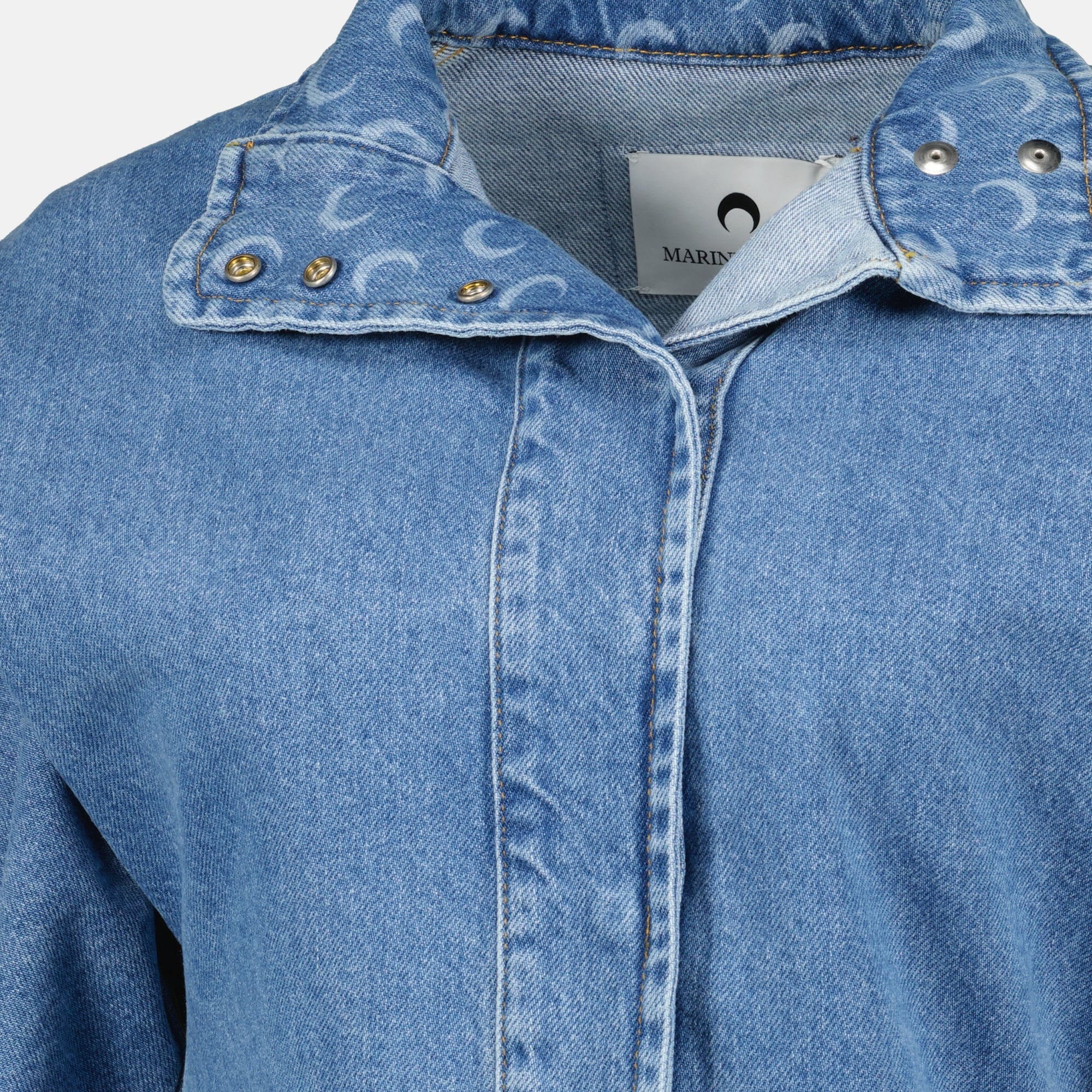 Moon Denim Jacket, Marine Serre, designer jacket, denim outerwear, fashion statement