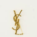 Image of Cassandre Crocodile Brooch by Saint Laurent for Unisex - Season Spring-Summer 2026 - Front View