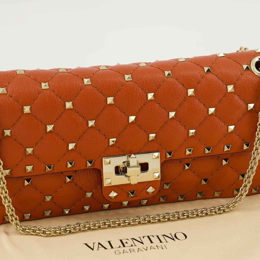 Rockstud Spike 가죽 숄더백