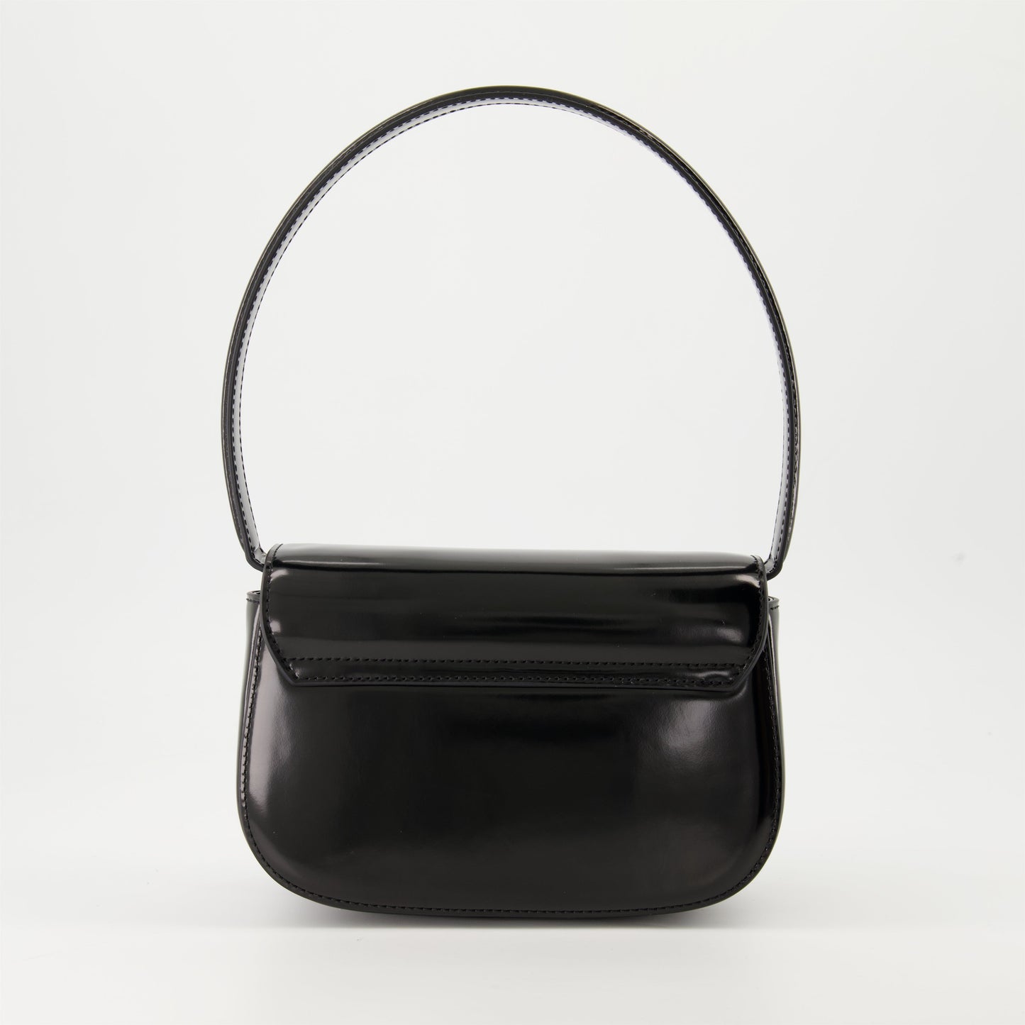 Diesel leather bag, black handbag, luxury accessories, adjustable strap bag, elegant leather bag  