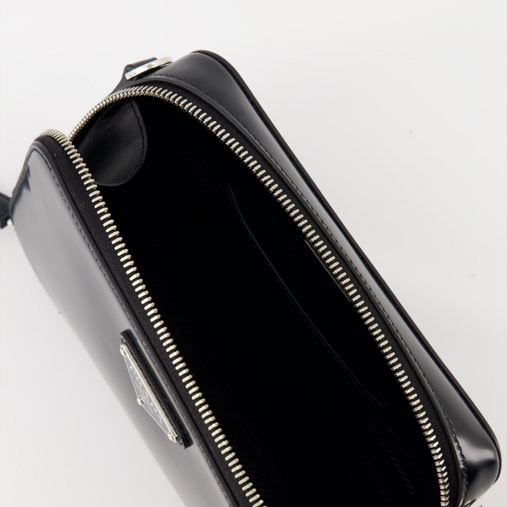 Prada, leather bag, luxury accessories, Spring-Summer 2024, black bag