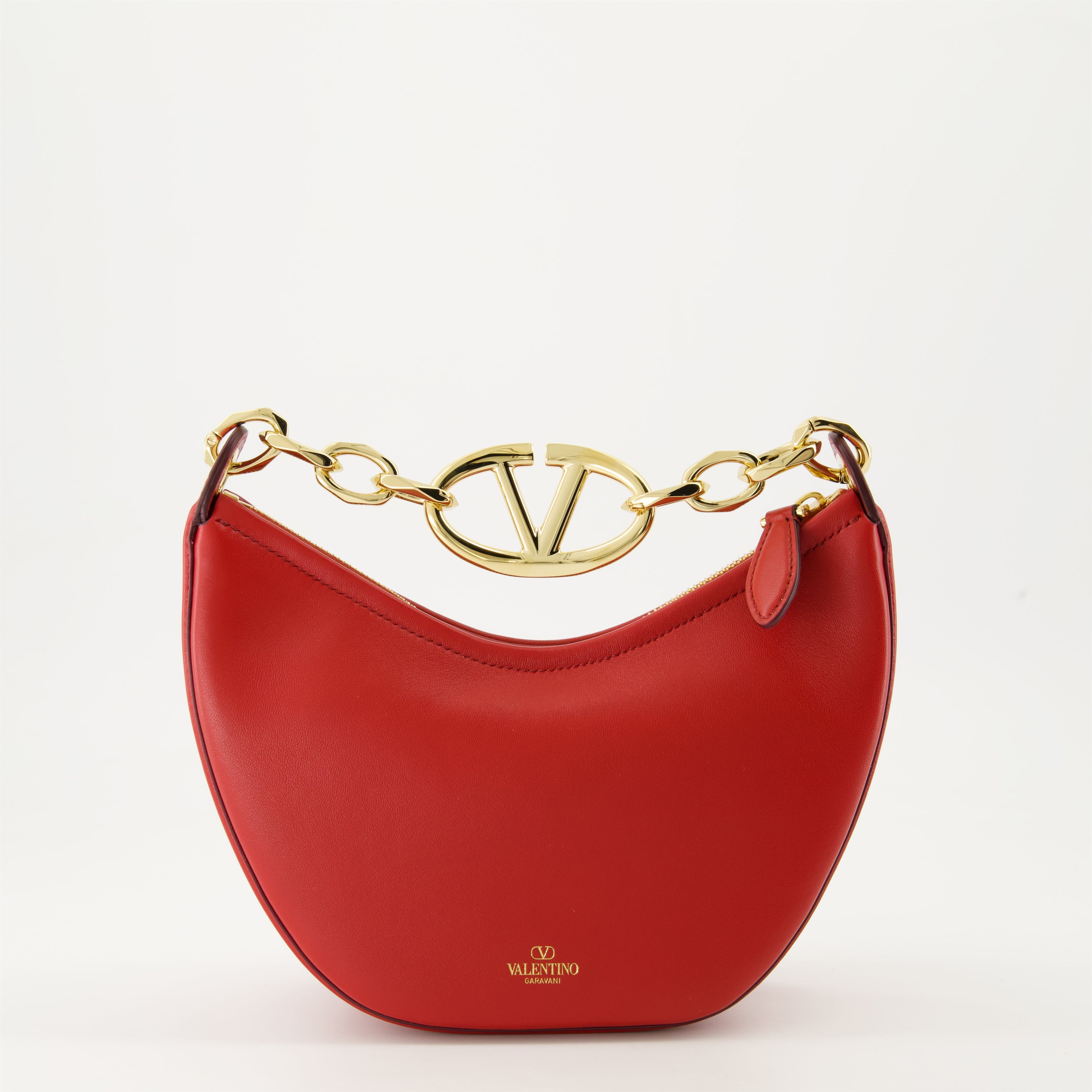 Image of VLogo Moon Hobo Bag in Nappa Leather by Valentino Garavani for Women - Season Autumn-Winter 2024 - Back View