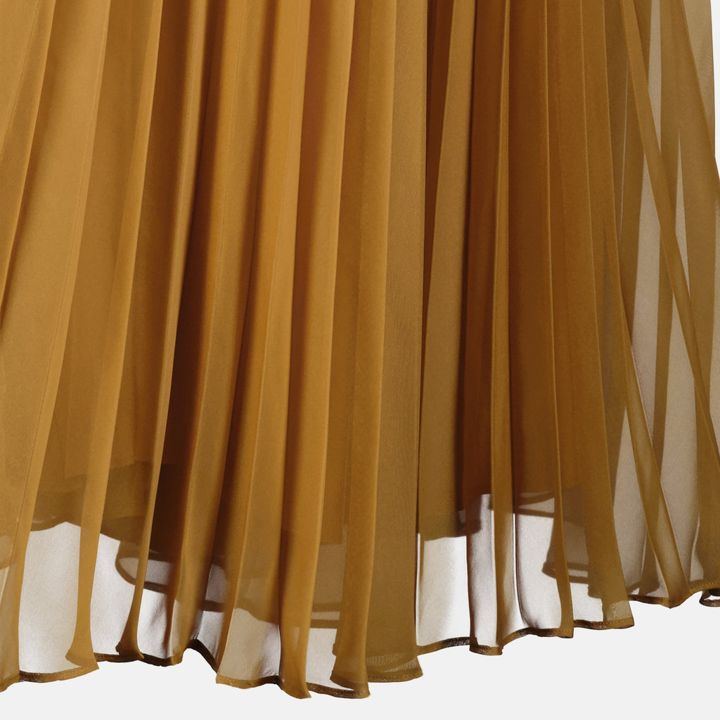 Immagine di Pantaloni Piegati Marroni di Max Mara per Donne - Stagione Primavera-Estate 2026 - Vista Dettaglio 1