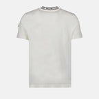 Imagem da T-shirt branca com logo da Moncler para homens - Temporada Primavera-Verão 2026 - Vista traseira