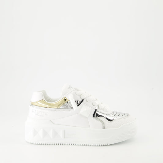 luxury sneakers, Valentino Garavani, nappa leather sneakers, platform sole sneakers, designer footwear