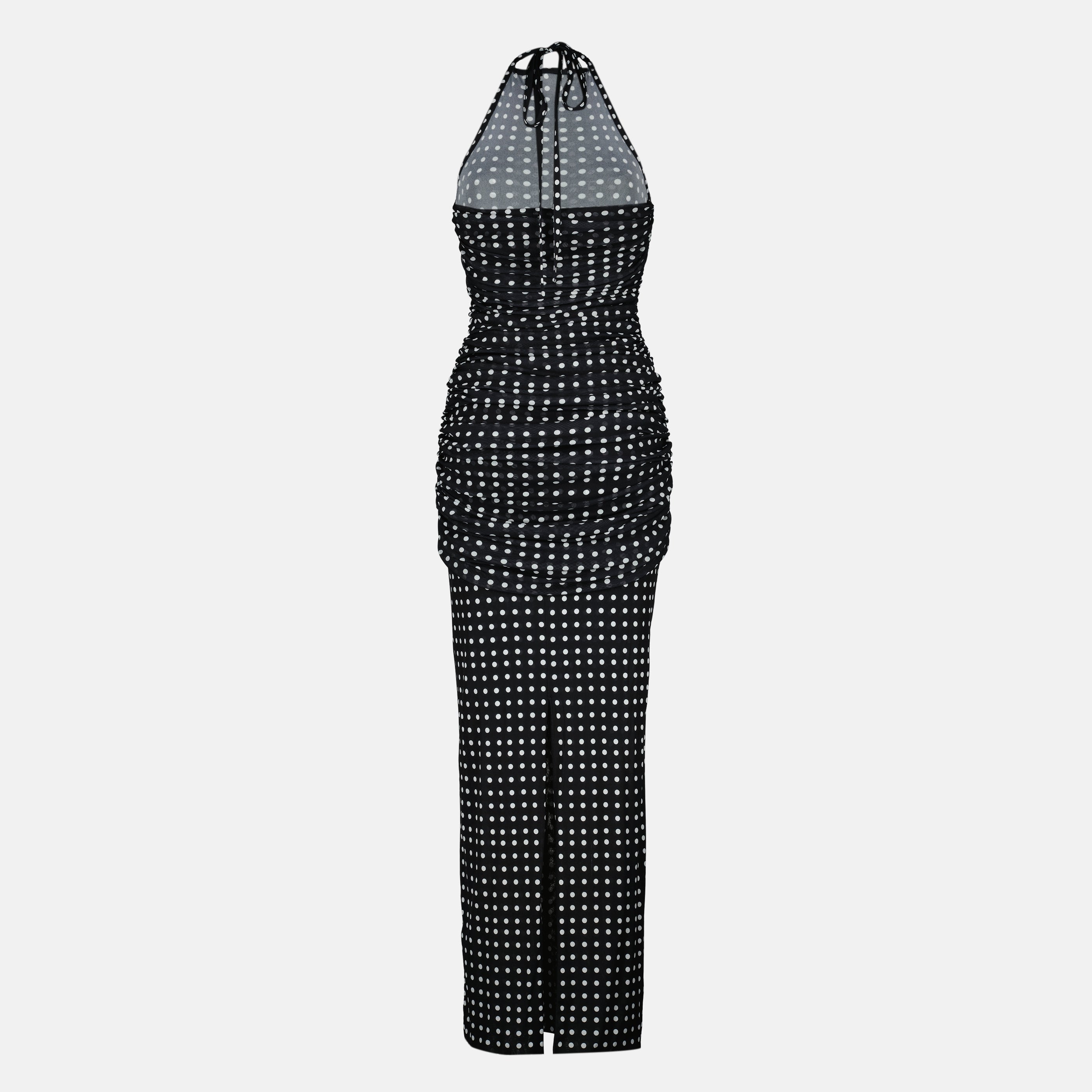 Image of Long Polka Dot Dress by Patou for Women - Season Spring-Summer 2026 - Back View