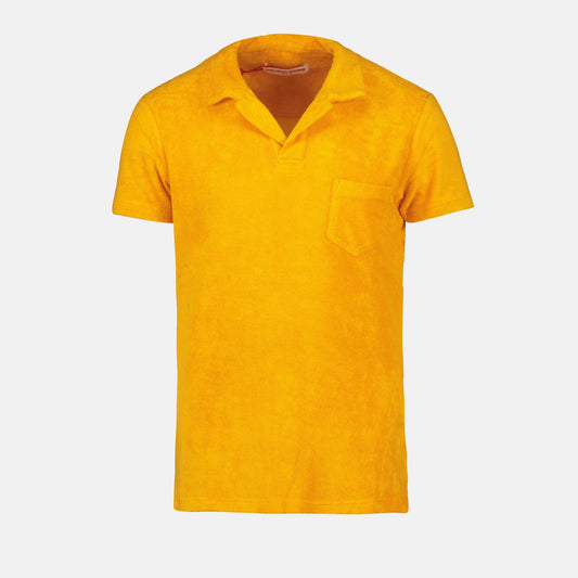 Cotton Terry Polo, Orange Polo, Luxury Polo, Organic Cotton, Autumn Fashion