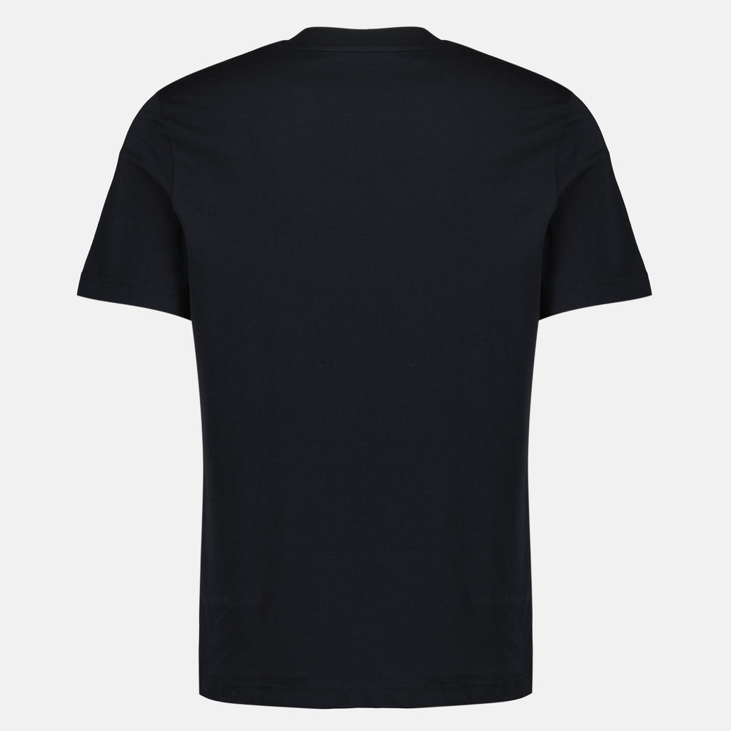 Cotton T-Shirt with Tricolor Logo