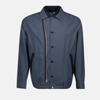 bomber jacket, blue-grey jacket, Sacai jacket, casual style jacket, Spring-Summer 2025