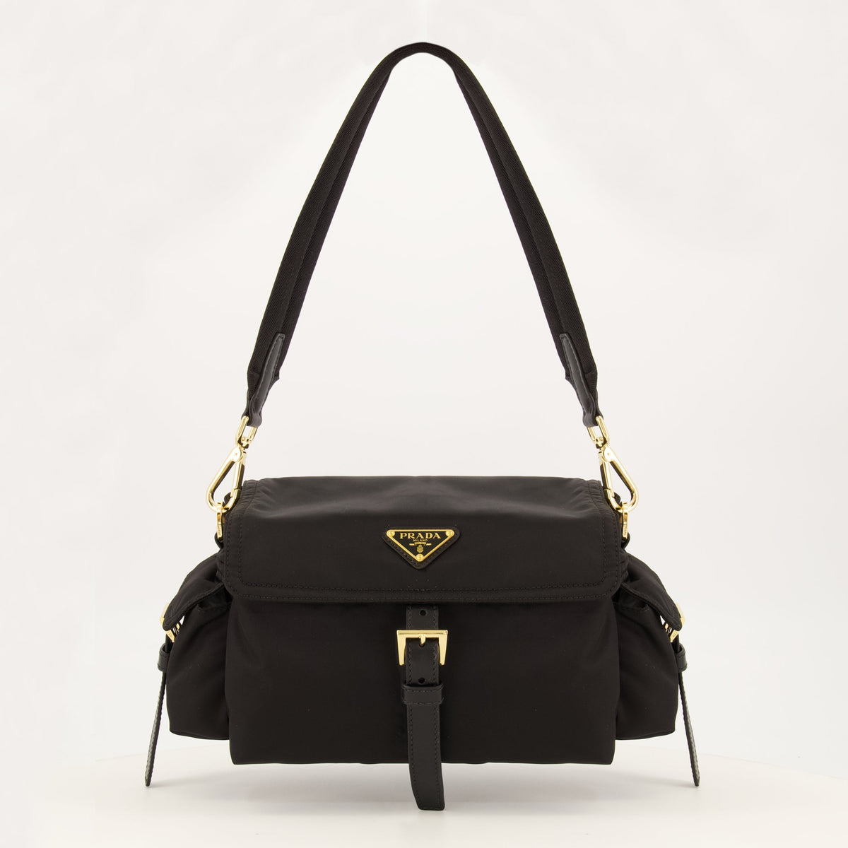 Borsa Explore in Re-Nylon Nera