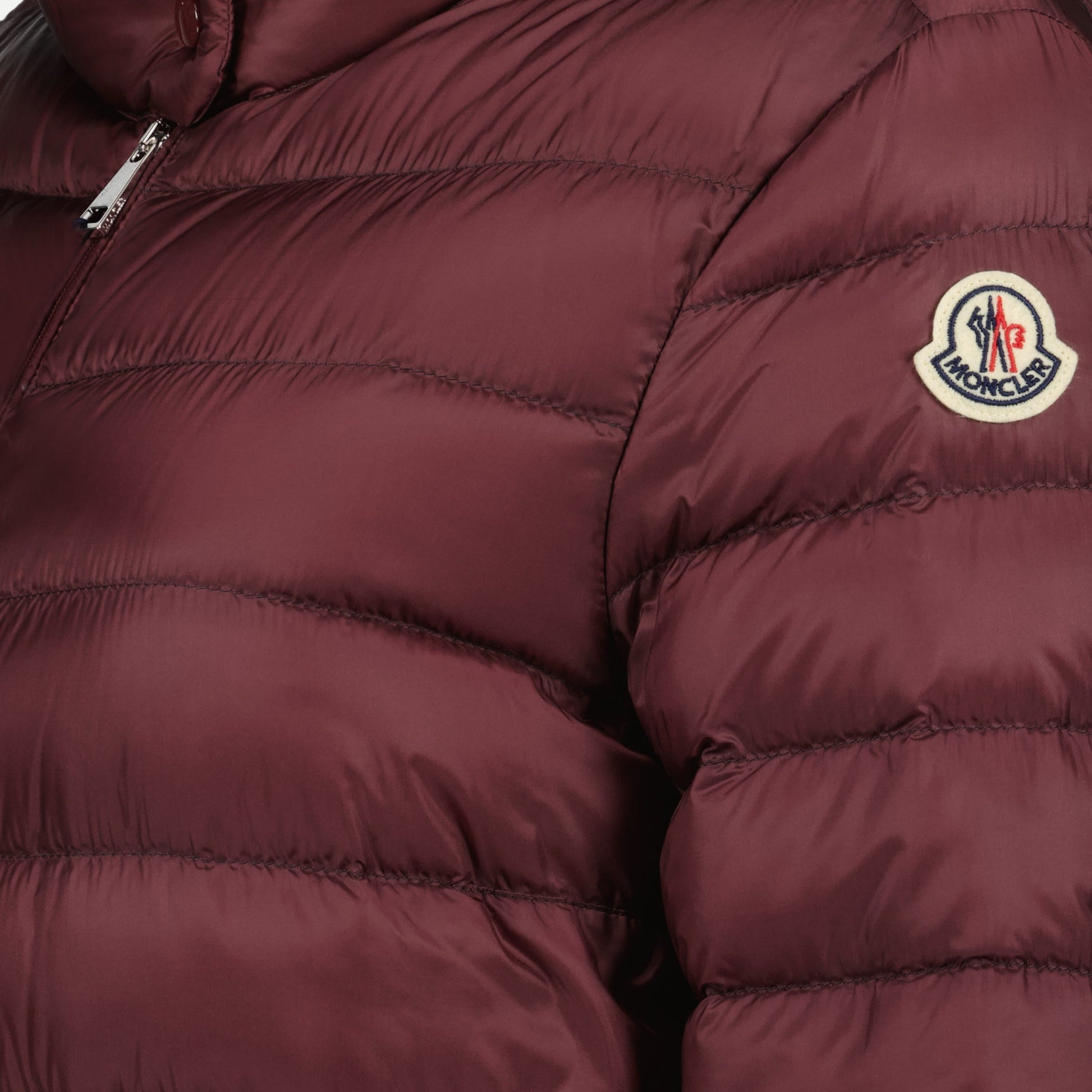 Moncler jacket, quilted jacket, high collar, zip closure, Fall-Winter fashion