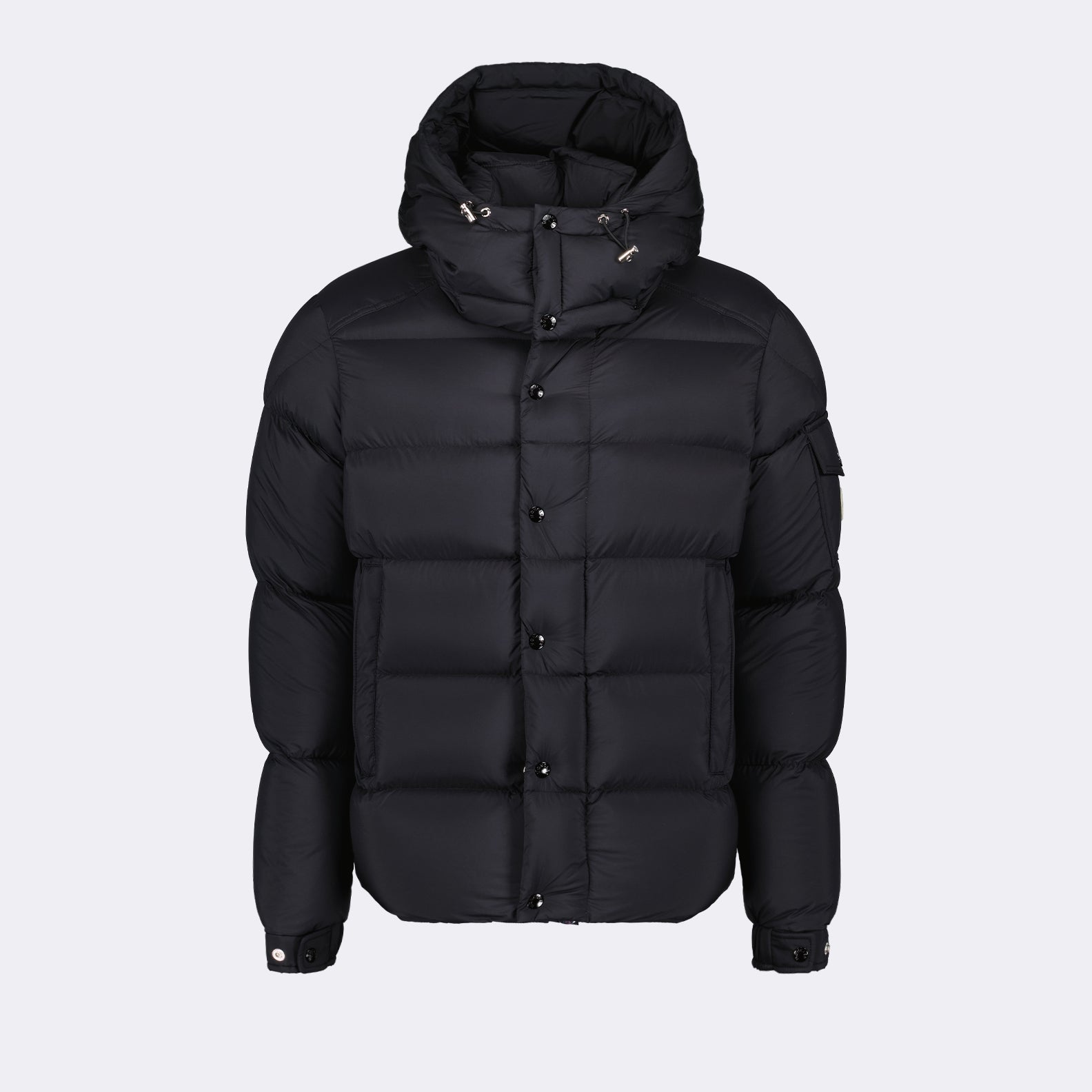 Moncler, down jacket, nylon jacket, black outerwear, winter fashion