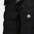 Versatile Black Wool Puffer Jacket