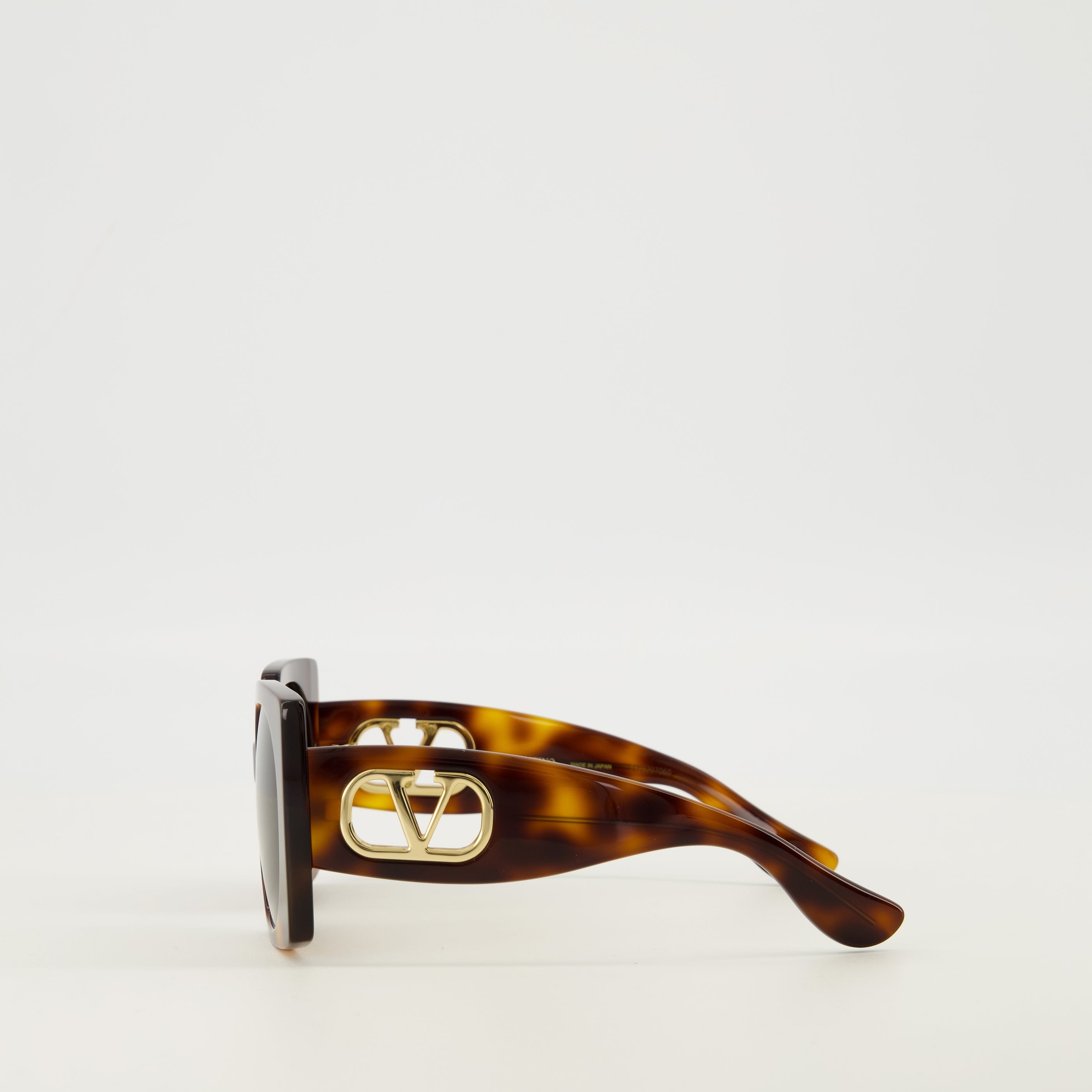 Brown Rectangular Vlogo Sunglasses