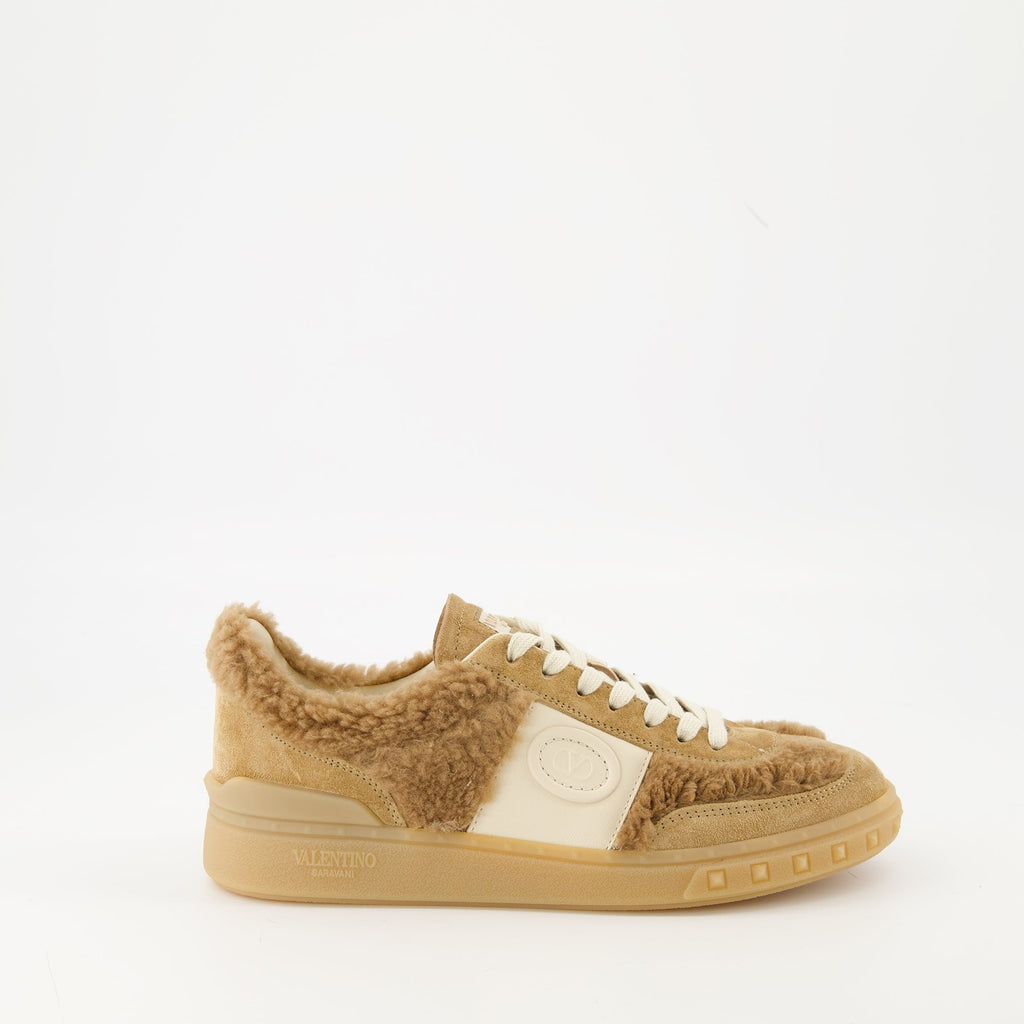 UpVillage sneakers, Valentino shoes, wool leather sneakers, designer footwear, autumn winter fashion