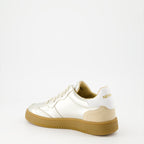 silver sneakers, New Lab shoes, synthetic leather sneakers, luxury sneakers, crantée rubber outsole