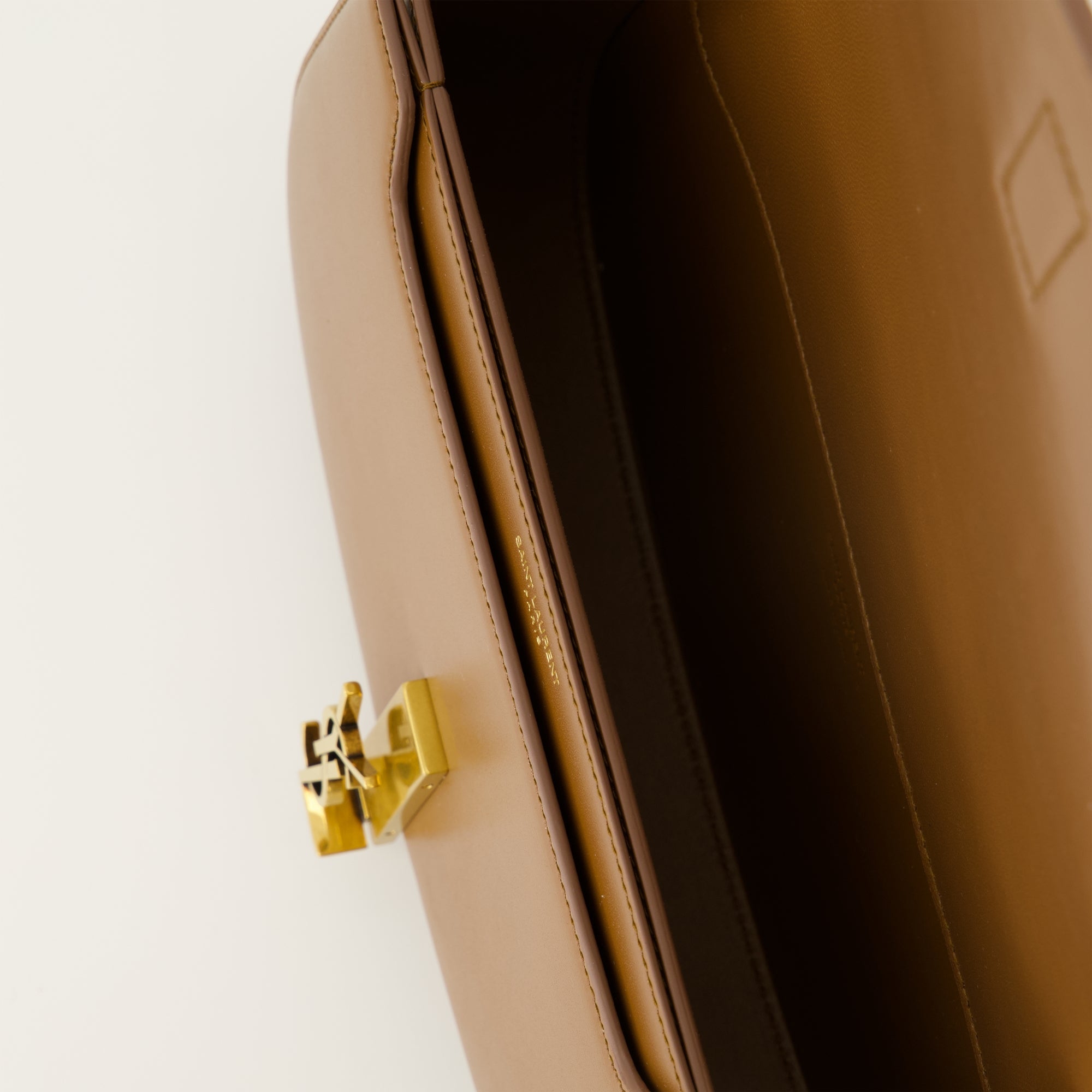 Saint Laurent bag, Le Sac Voltaire, brown calfskin handbag, fashion accessories, luxury handbag