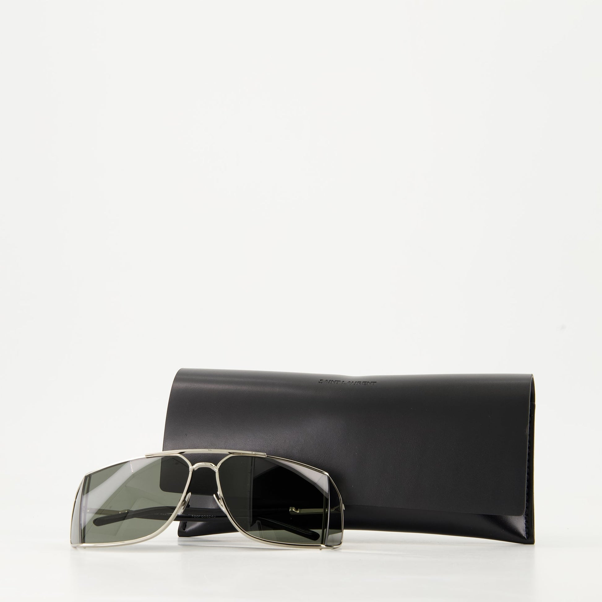 Saint Laurent sunglasses, silver SL 750, unisex fashion eyewear, luxury sunglasses, designer shades