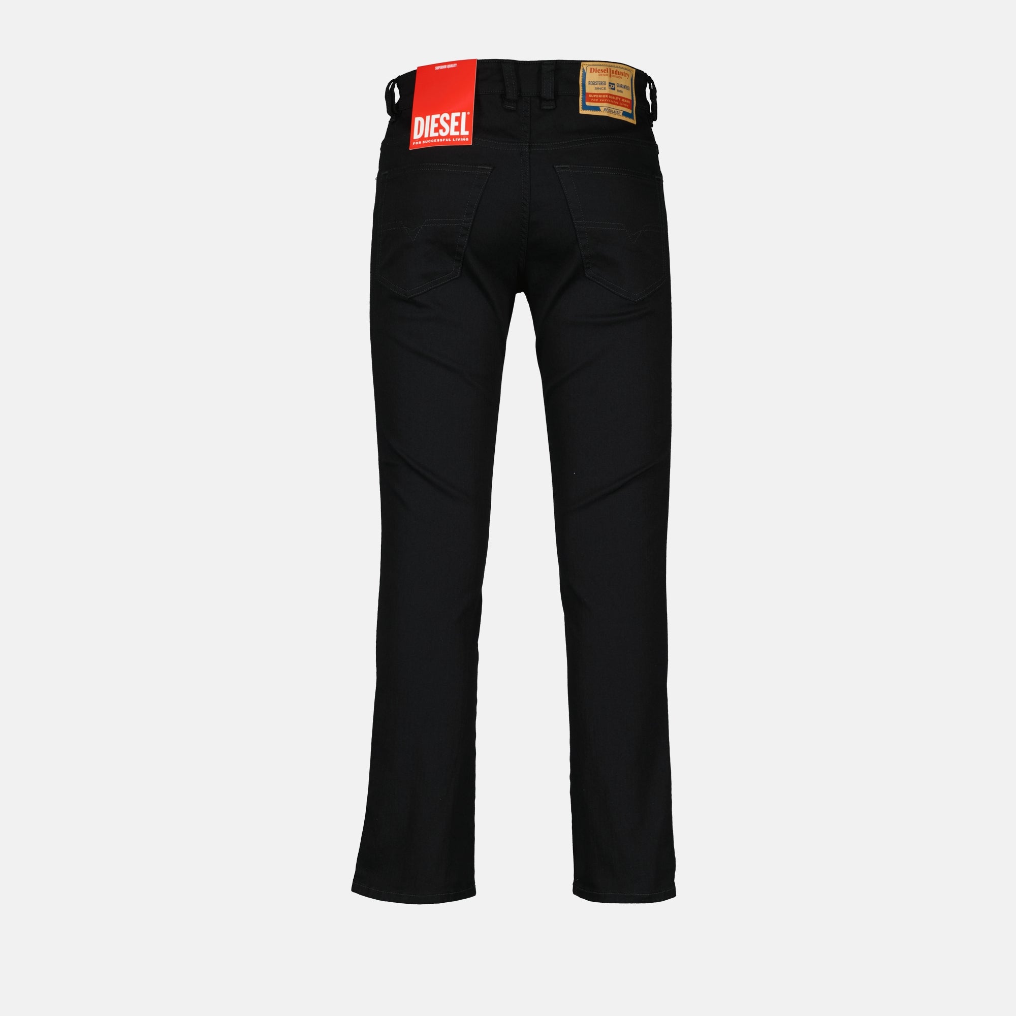Jean D-Vyl 1993, Diesel jeans, five-pocket design, black denim pants, cotton-elastane trousers