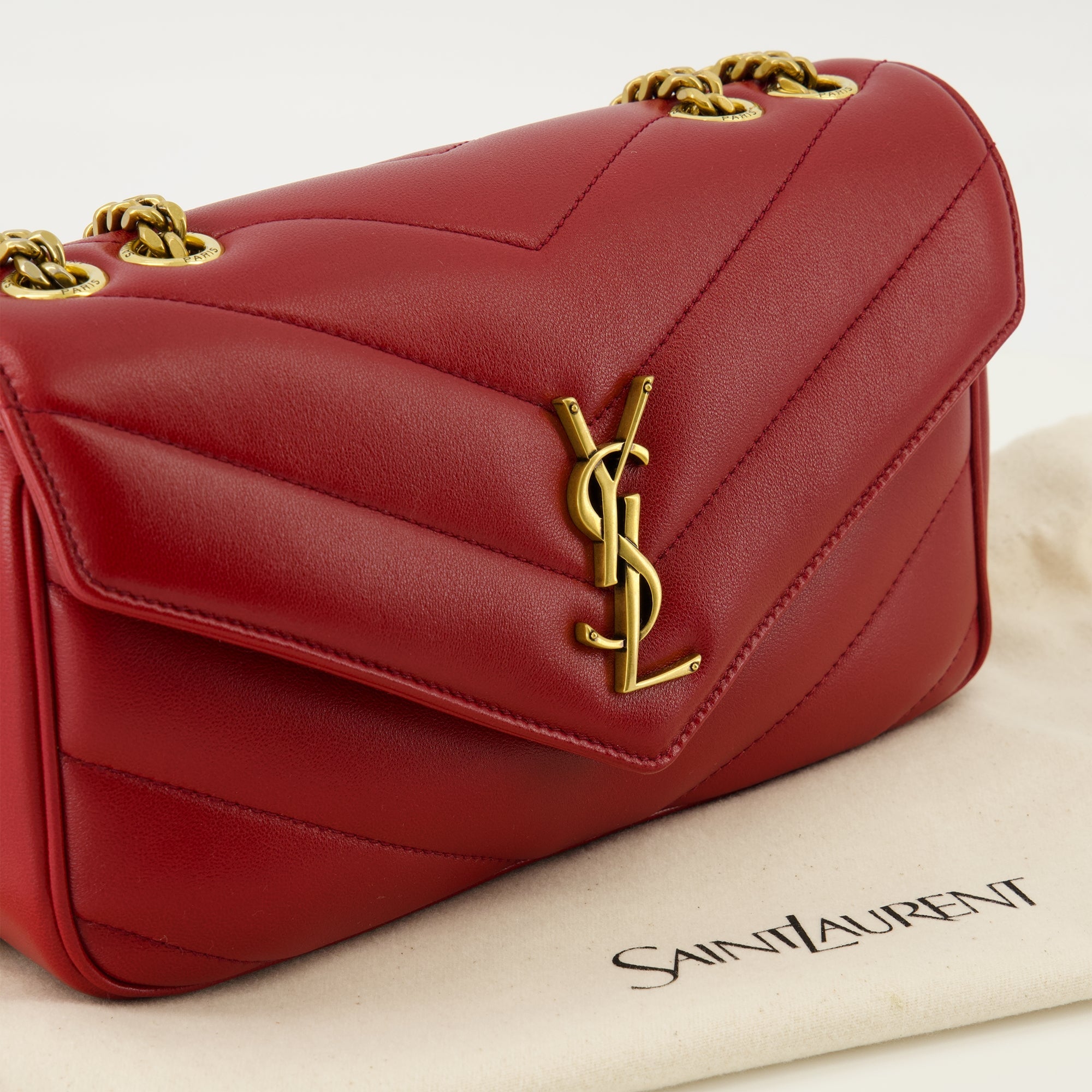 Loulou Small Red Bag - Saint Laurent - Women | WE IN STYLE
