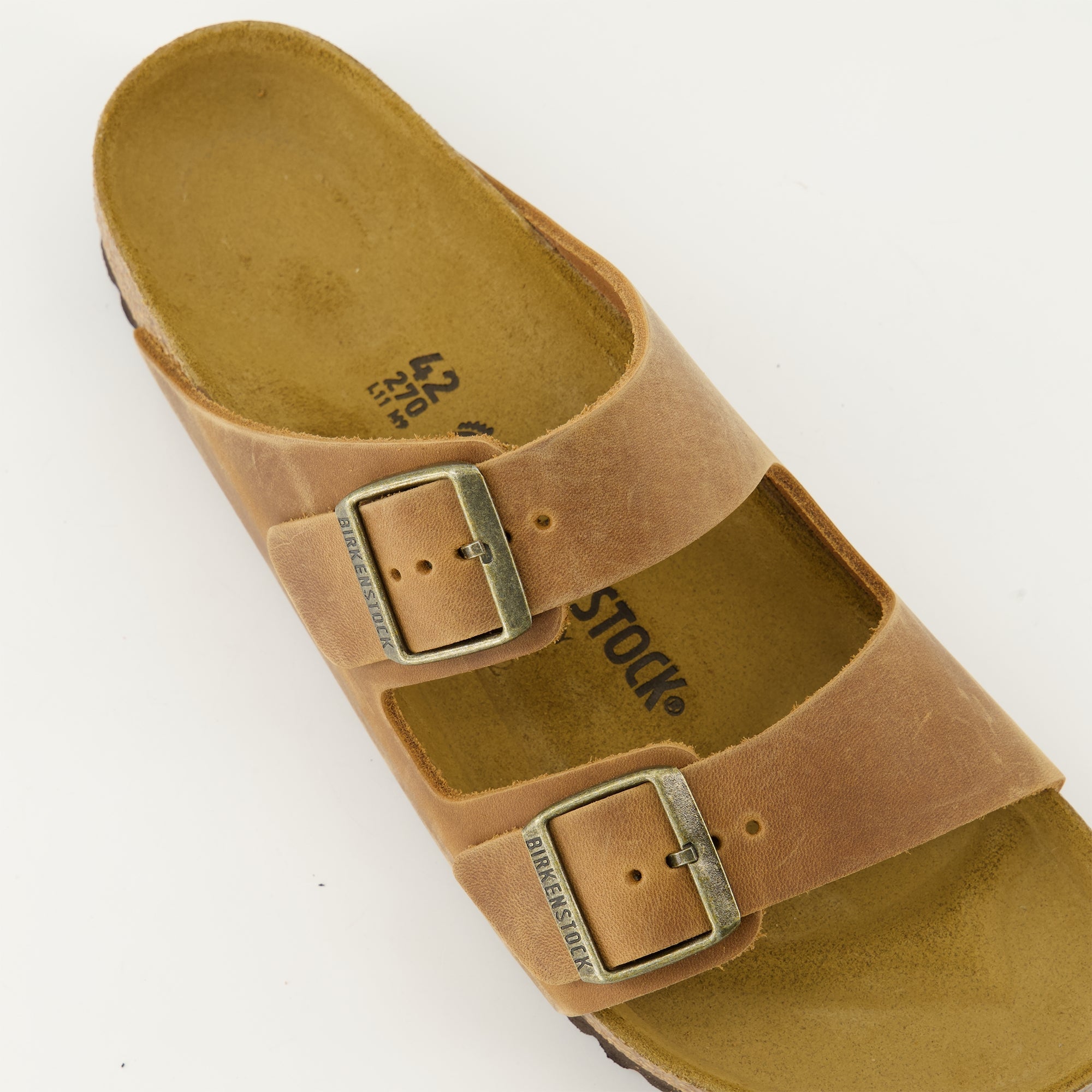 Arizona sandals, leather sandals, brown leather shoes, modern sandals, autumn-winter footwear