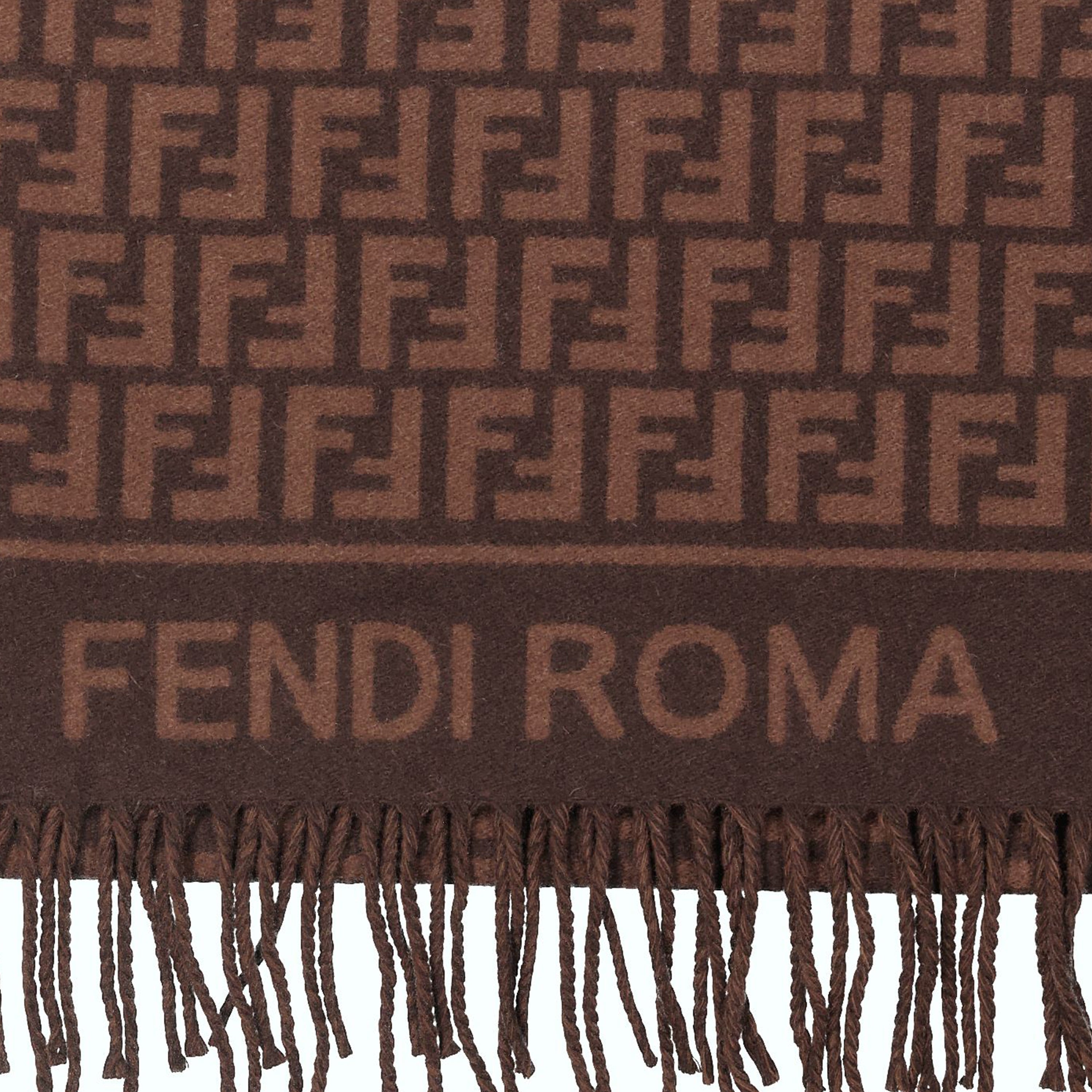 FF Logo Scarf in Brown WE IN STYLE