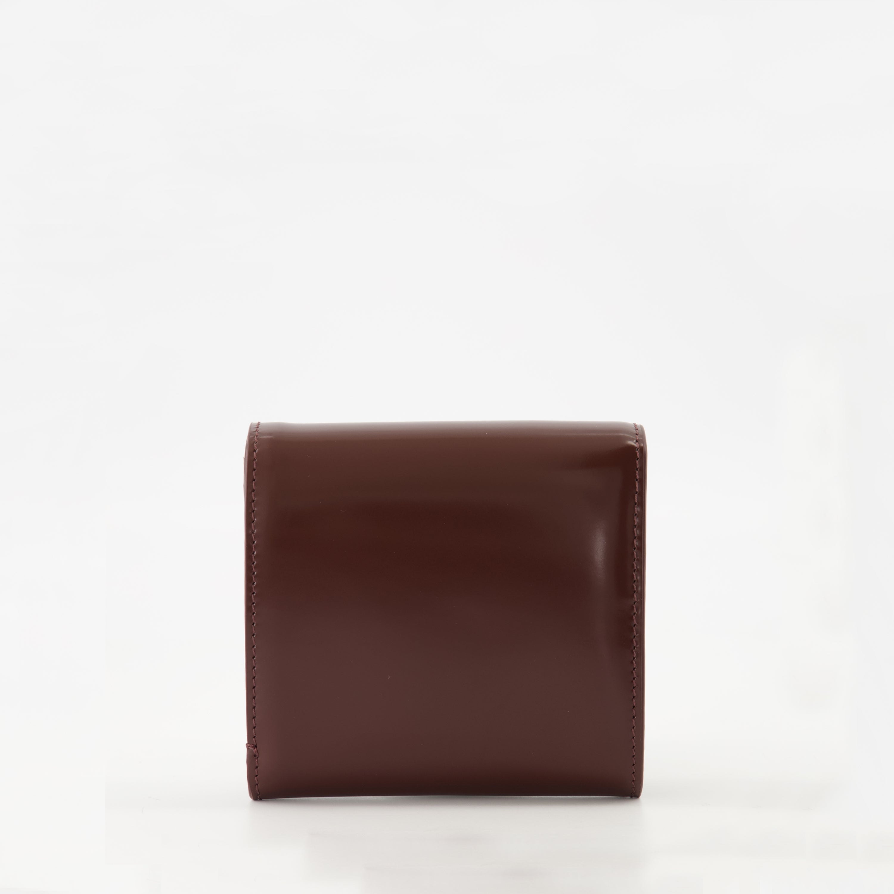 Ami Paris wallet, bordeaux wallet, unisex accessory, grained cowhide, luxury wallet