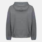 Image of Gray Zip Sweater by Moncler for Men - Season Autumn-Winter 2025 - Product detail view 1
