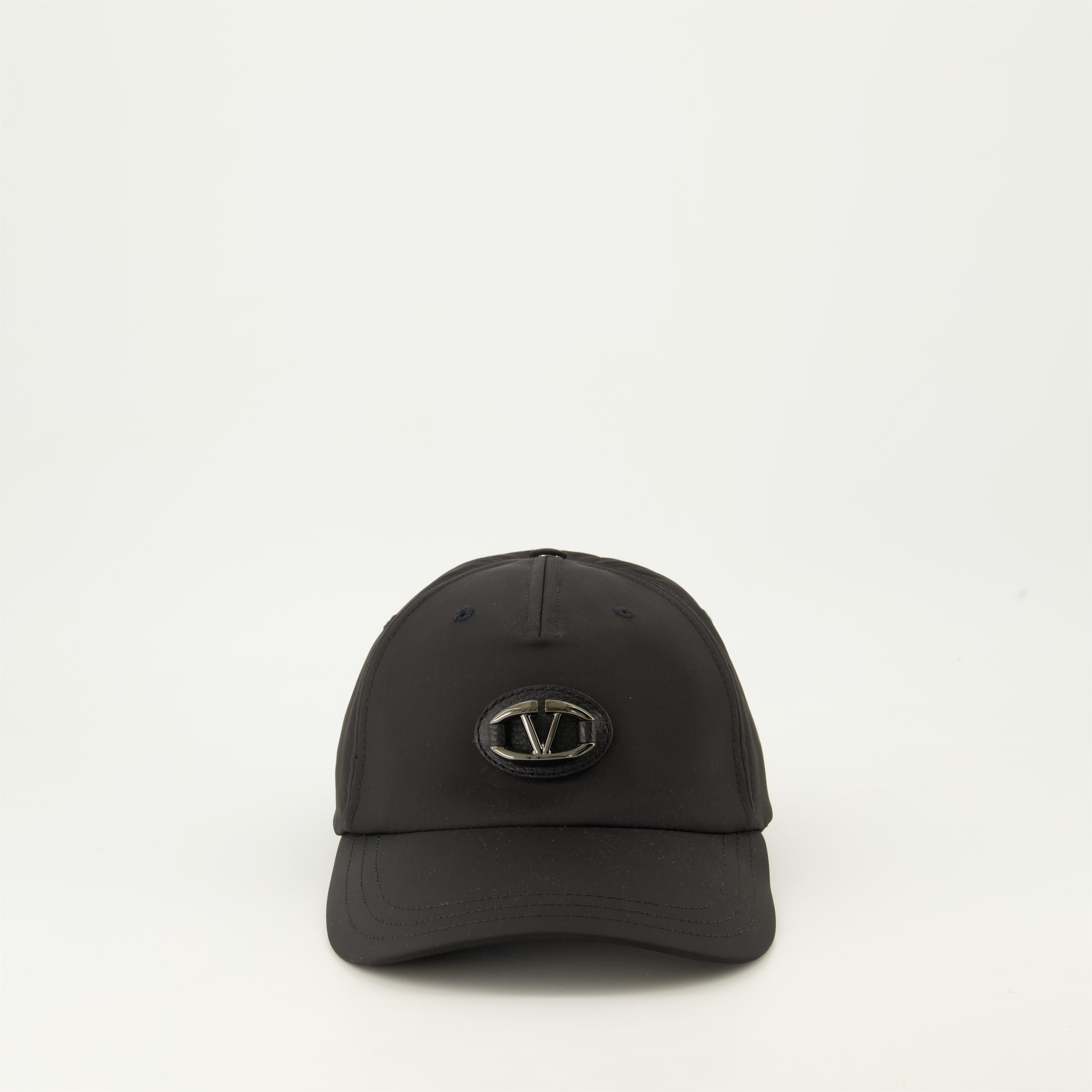 Black Nylon Logo Cap - Valentino Garavani - Men | WE IN STYLE