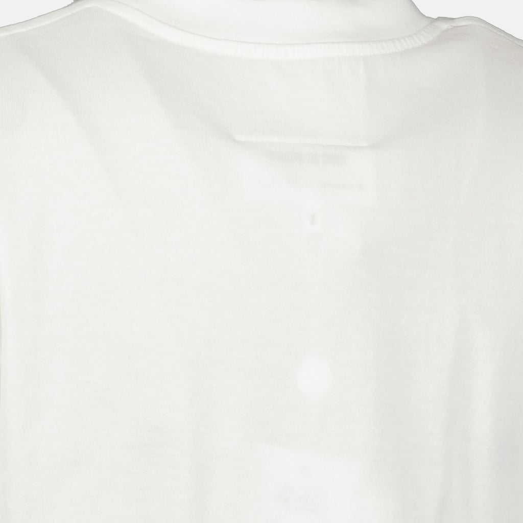T-shirt Bianca Signature in Cotone