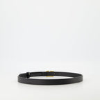 Valentino belt, black leather belt, adjustable belt, gold finishes, women's accessories