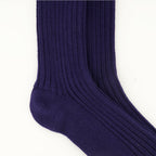 Bild von Chaussettes ami de coeur blau marine von Ami PARIS für Unisex - Saison Frühling-Sommer 2026 - Detailansicht 1