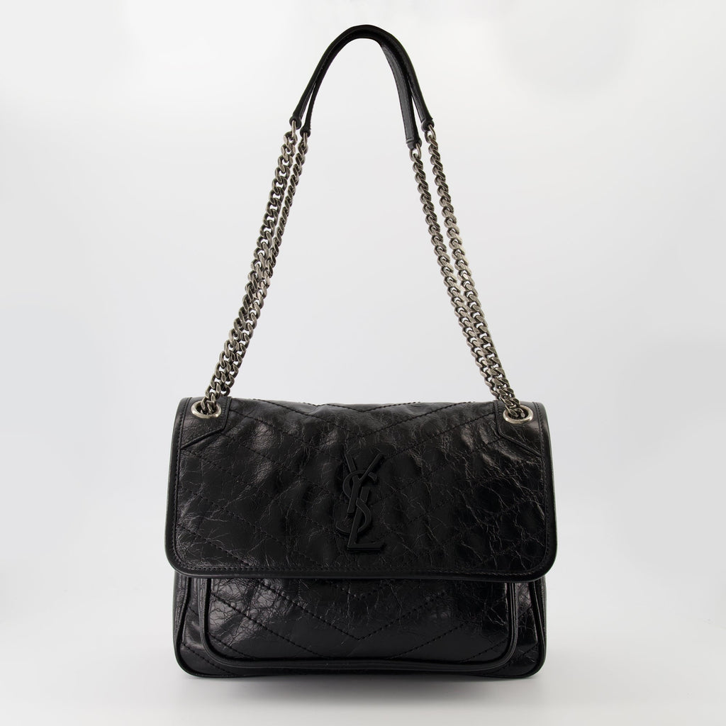 Niki bag, Saint Laurent, black bag, quilted leather, Spring-Summer 2025