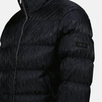 Dior Oblique Puffer Jacket, luxury winter jacket, black quilted jacket, high collar puffer, Autumn-Winter 2024 fashion